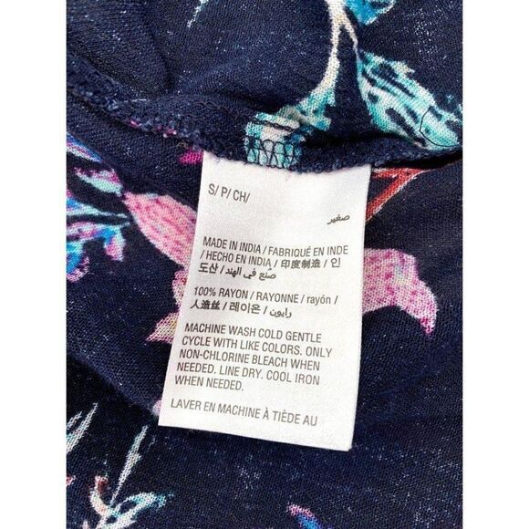 Style & Co Blue Sleeveless Floral Top‎ size XL NEW - Picture 5 of 8